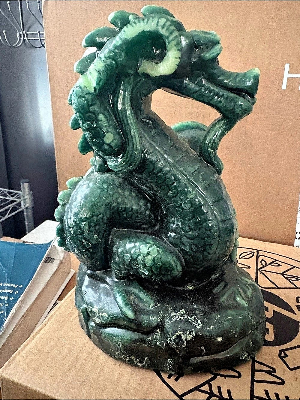 PyroPet Dreki Dragon Skeleton Candle Green
